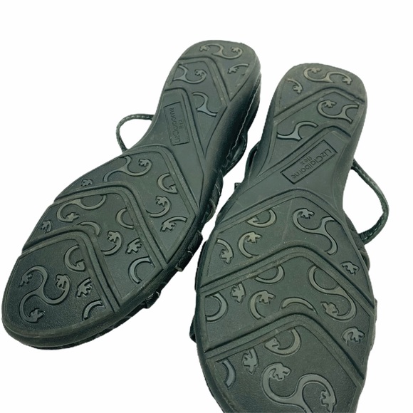 Liz Claiborne Black Sandals Flats Size 5.5 - Picture 3 of 4